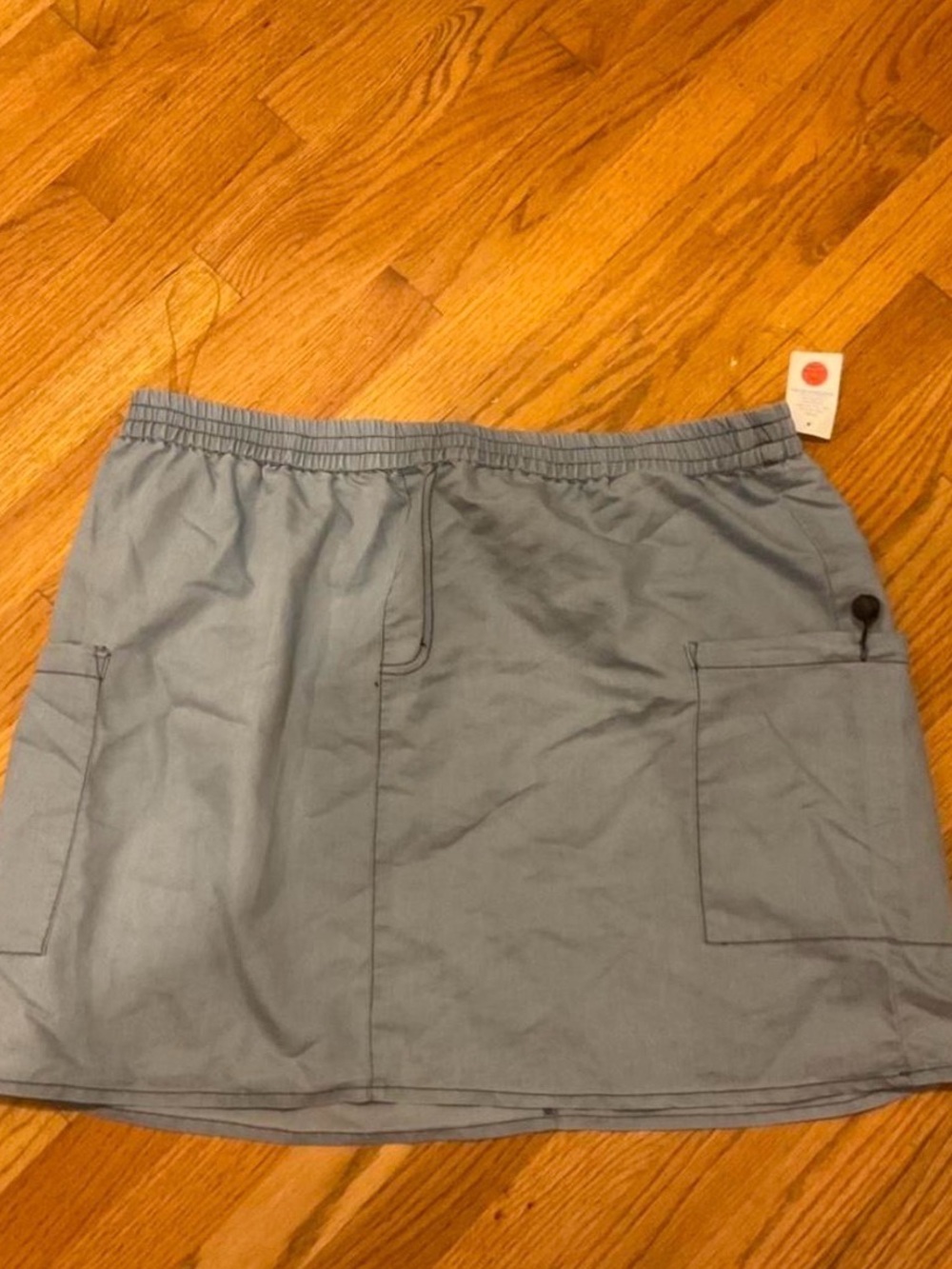 Thrill Light Blue Elastic Waist Shorts